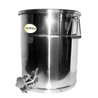 Mézpergető vödör rozsdamentes kifolyóval 35 kg
